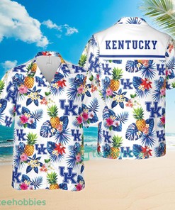 Kentucky Wildcats Pineapple Tropical Flower Combo Hawaiian Shirts