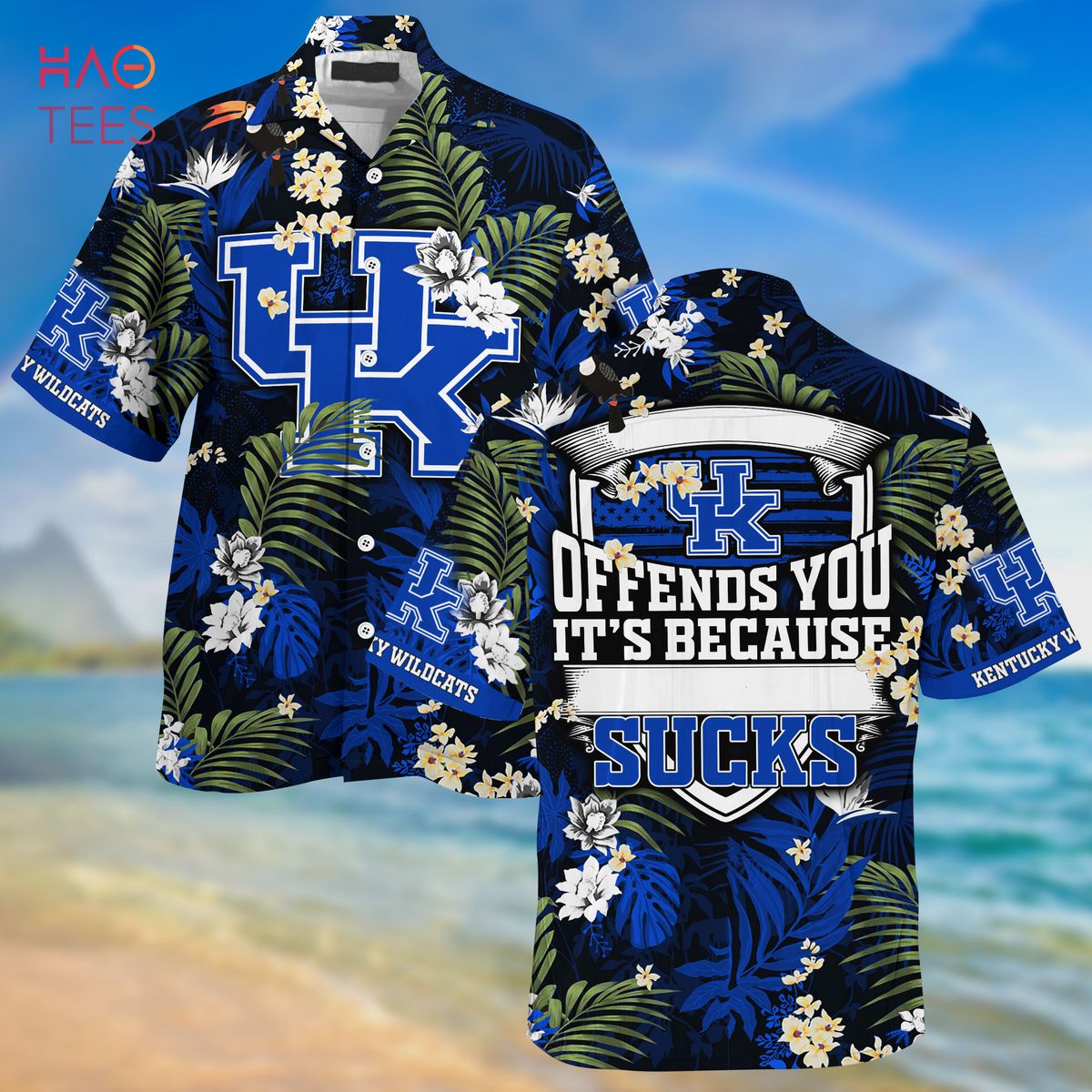 Kentucky Wildcats Summer Hawaiian Shirts, With Tropical Patterns for Fans