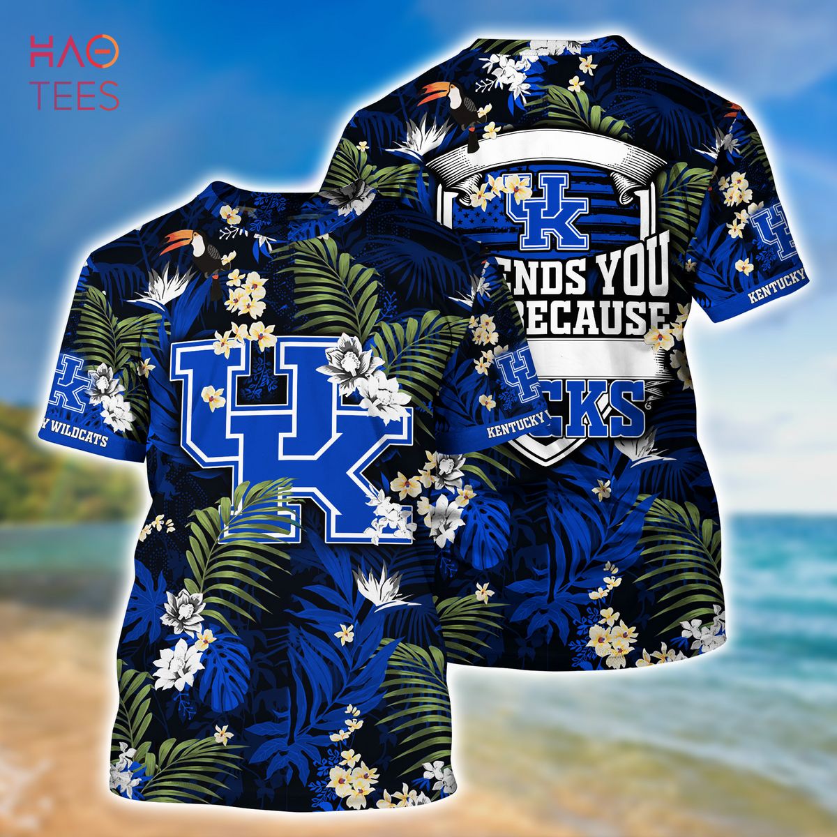 Kentucky Wildcats Summer Hawaiian Shirts, With Tropical Patterns for Fans