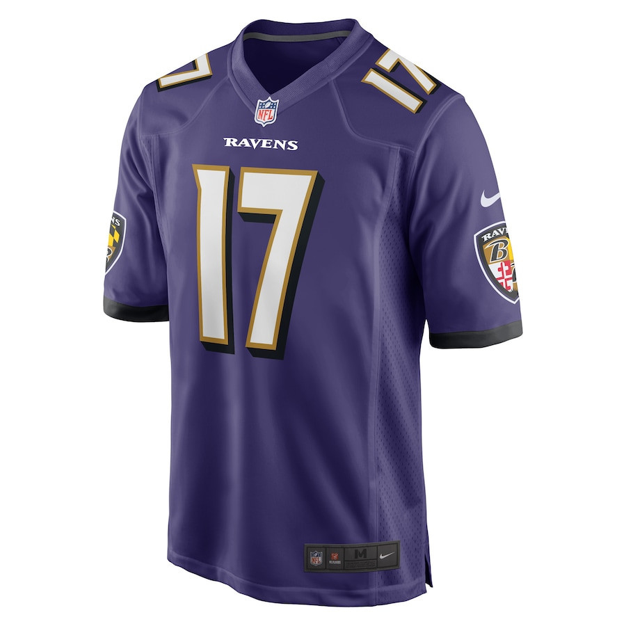 Kenyan Drake Baltimore Ravens Game Player Jersey - Purple