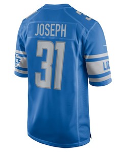 Kerby Joseph 31 Detroit Lions Player Game Jersey - Blue