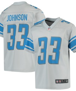 Kerryon Johnson Detroit Lions Nike Youth Inverted Game Jersey - Silver