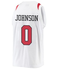 Keshad Johnson 0 San Diego State Aztecs 2023 Basketball Jersey- Men White