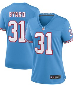Kevin Byard 31 Tennessee Titans Oilers Throwback Alternate Game Women Jersey - Light Blue