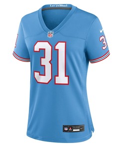 Kevin Byard 31 Tennessee Titans Oilers Throwback Alternate Game Women Jersey - Light Blue