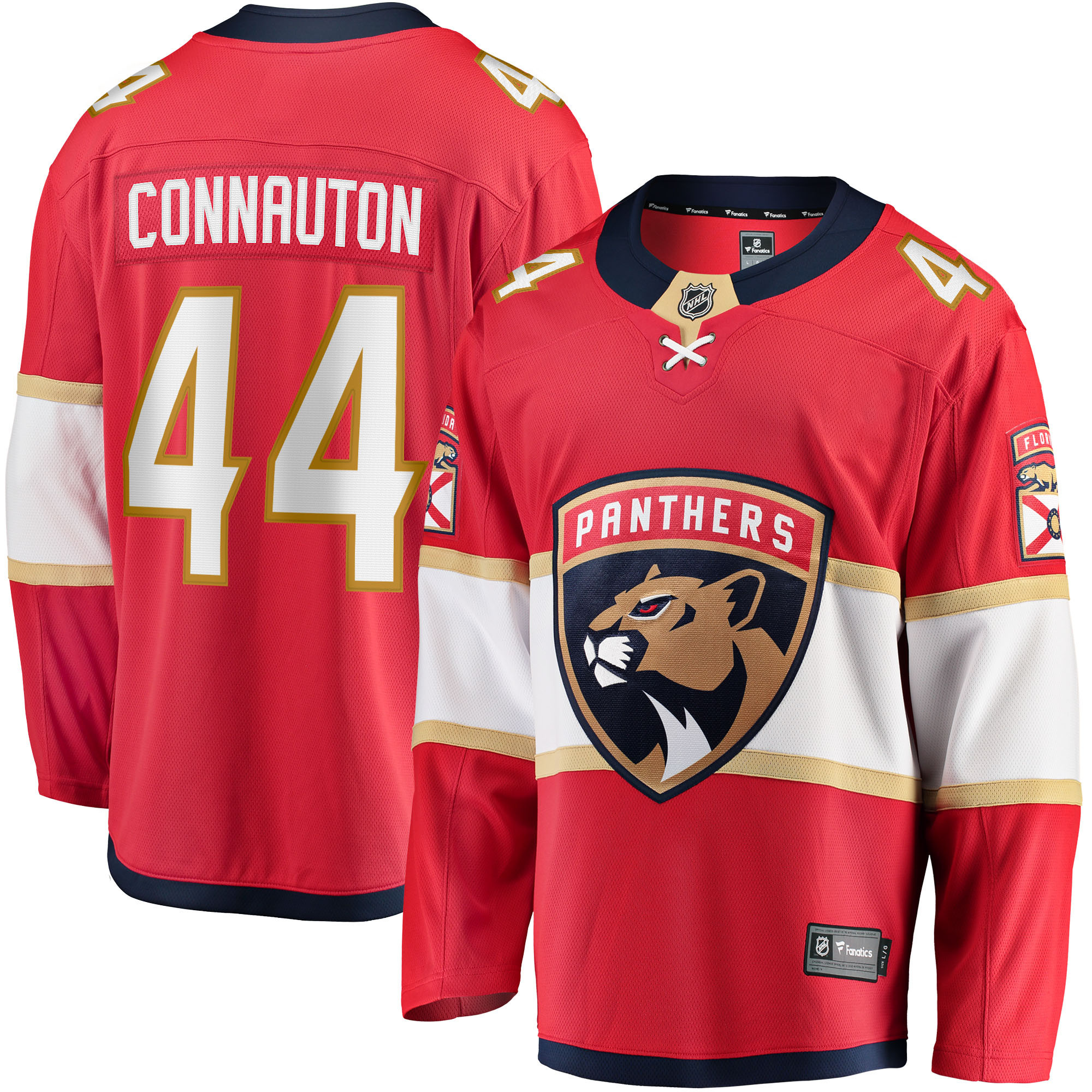Kevin Connauton Florida Panthers Fanatics Branded Home Breakaway Player Jersey - Red Nhl