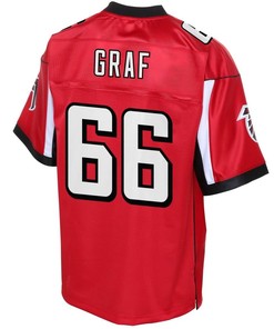 Kevin Graf Atlanta Falcons Nfl Pro Line Player Jersey - Red
