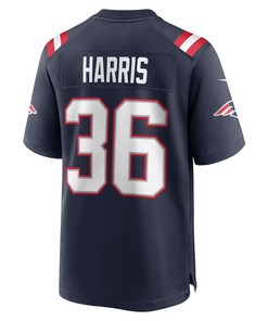 Kevin Harris New England Patriots Game Player Jersey - Navy