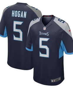 Kevin Hogan 5 Tennessee Titans Home Game Player Jersey - Navy