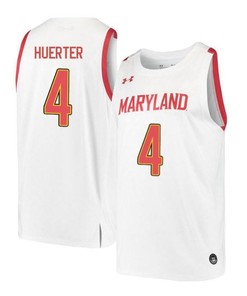 Kevin Huerter 4 Maryland Terrapins Retro Basketball Men Jersey - White
