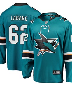 Kevin Labanc San Jose Sharks Fanatics Branded Breakaway Player Jersey - Teal Nhl