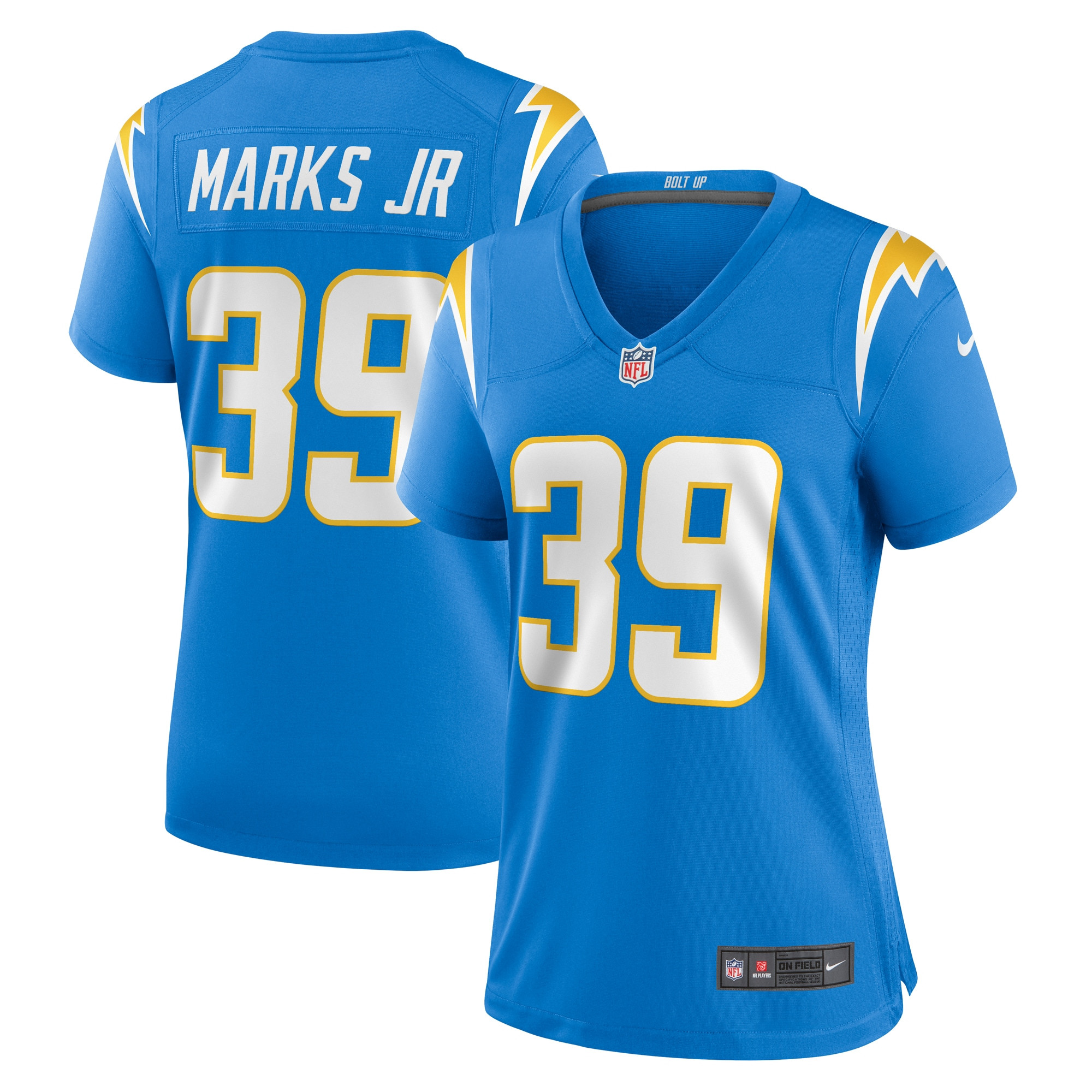 Kevin Marks Los Angeles Chargers Womens Player Game Jersey - Powder Blue Nfl