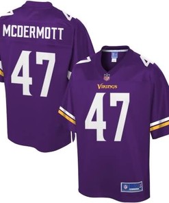 Kevin Mcdermott Minnesota Vikings Nfl Pro Line Team Color Player Jersey - Purple