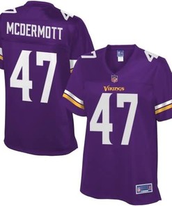 Kevin Mcdermott Minnesota Vikings Nfl Pro Line Womens Team Color Jersey - Purple