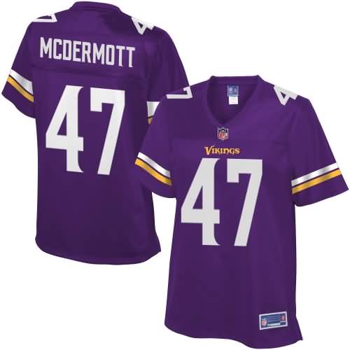 Kevin Mcdermott Minnesota Vikings Nfl Pro Line Womens Team Color Jersey - Purple