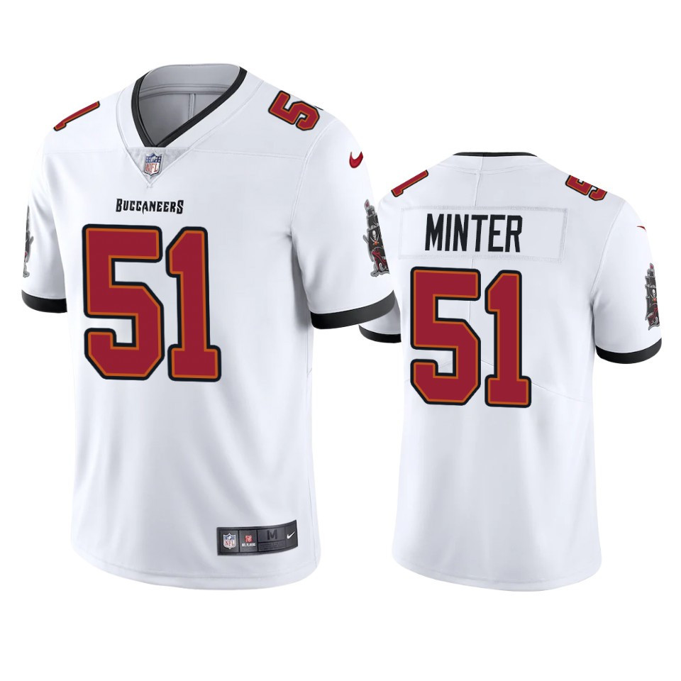 Kevin Minter 51 Tampa Bay Buccaneers White Vapor Limited Jersey