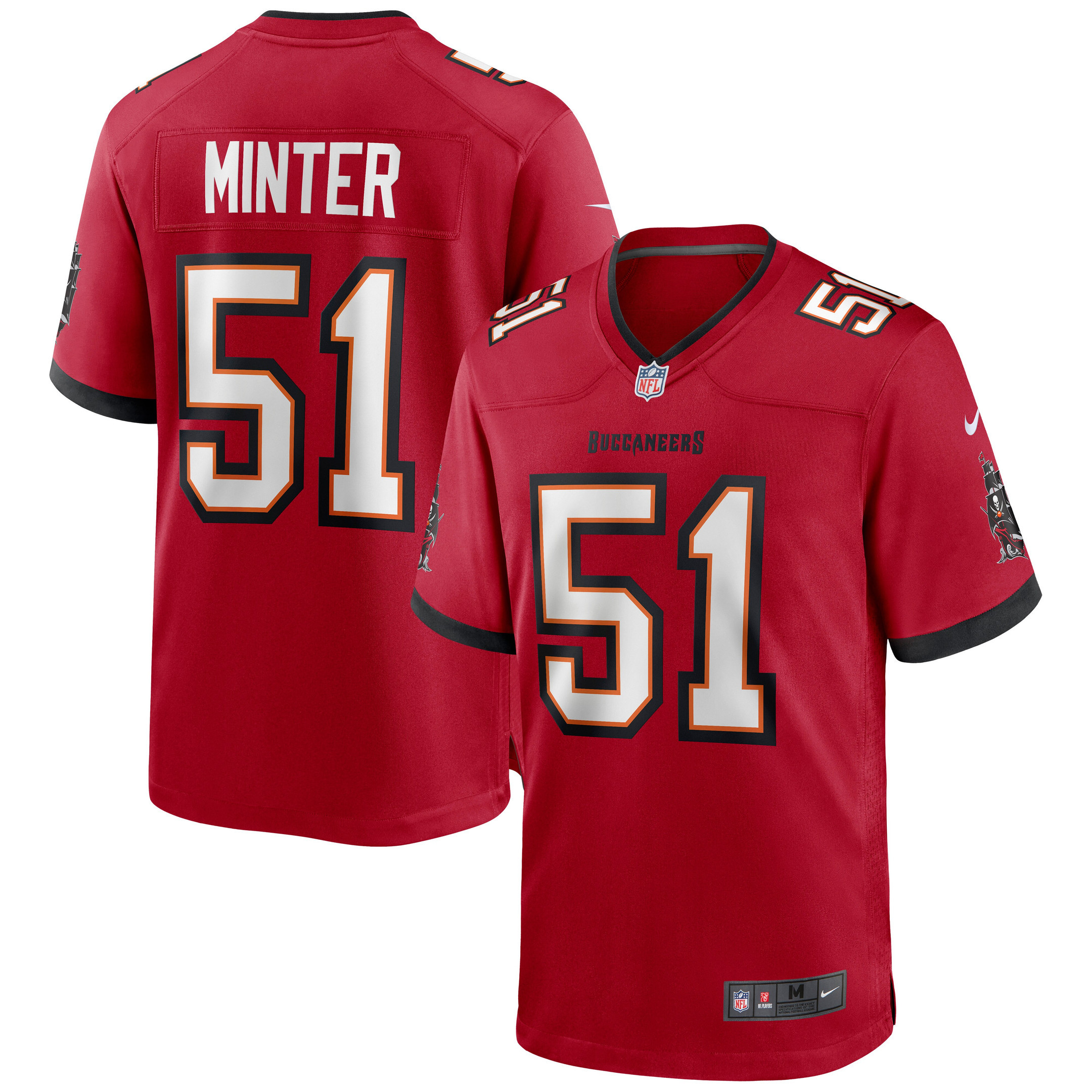 Kevin Minter Tampa Bay Buccaneers Game Jersey - Red Nfl