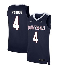 Kevin Pangos 4 Gonzaga Bulldogs Elite Basketball Men Jersey - Navy