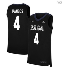 Kevin Pangos 4 Gonzaga Bulldogs Elite Basketball Youth Jersey - Black