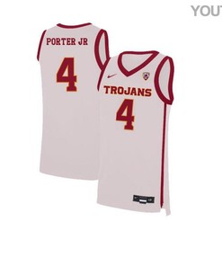 Kevin Porter Jr. 4 USC Trojans Elite Basketball Youth Jersey - White