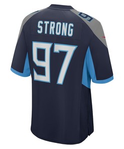 Kevin Strong Tennessee Titans Game Player Jersey - Navy