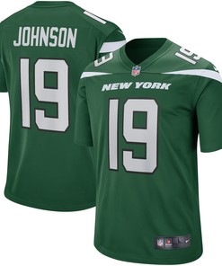 Keyshawn Johnson New York Jets Game Retired Player Jersey - Gotham Green Nfl