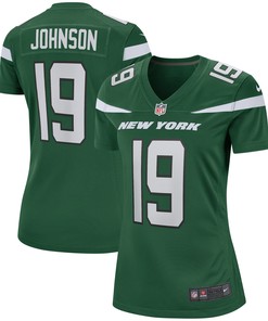 Keyshawn Johnson New York Jets Womens Game Retired Player Jersey - Gotham Green Nfl
