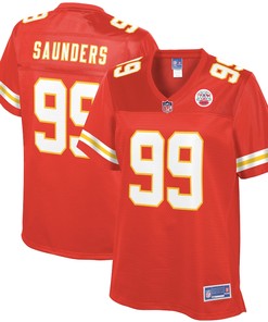 Khalen Saunders Kansas City Chiefs Nfl Pro Line Womens Team Player Jersey - Red