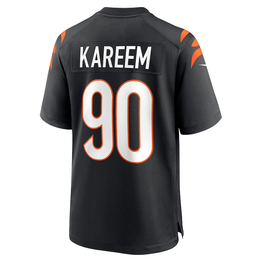 Khalid Kareem 90 Cincinnati Bengals Game Jersey - Black