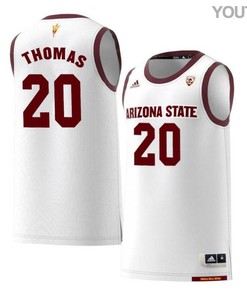 Khalid Thomas 20 Arizona State Sun Devils Retro Basketball Youth Jersey - White