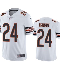 Khalil Herbert 24 Chicago Bears White Vapor Limited Jersey