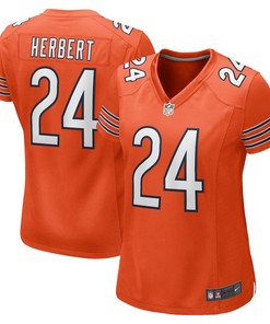 Khalil Herbert 24 Chicago Bears Women's Alternate Game Player Jersey - Orange
