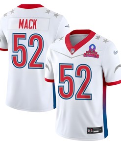 Khalil Mack 52 Chargers Pro Bowl 2023 Patch Men Jersey - White