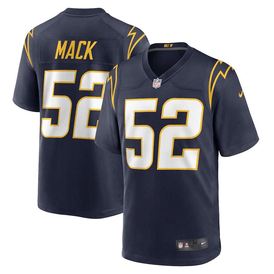 Khalil Mack 52 Los Angeles Chargers Alternate Game Jersey - Navy