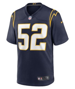 Khalil Mack 52 Los Angeles Chargers Alternate Game Jersey - Navy