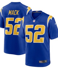 Khalil Mack 52 Los Angeles Chargers Alternate Game Jersey - Royal