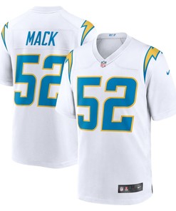 Khalil Mack 52 Los Angeles Chargers Game Jersey - White