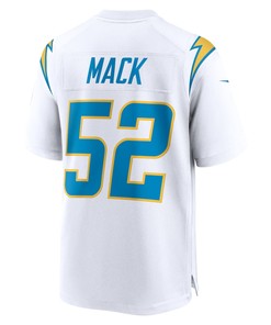 Khalil Mack 52 Los Angeles Chargers Game Jersey - White