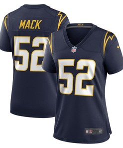 Khalil Mack 52 Los Angeles Chargers Women's Alternate Game Jersey - Navy