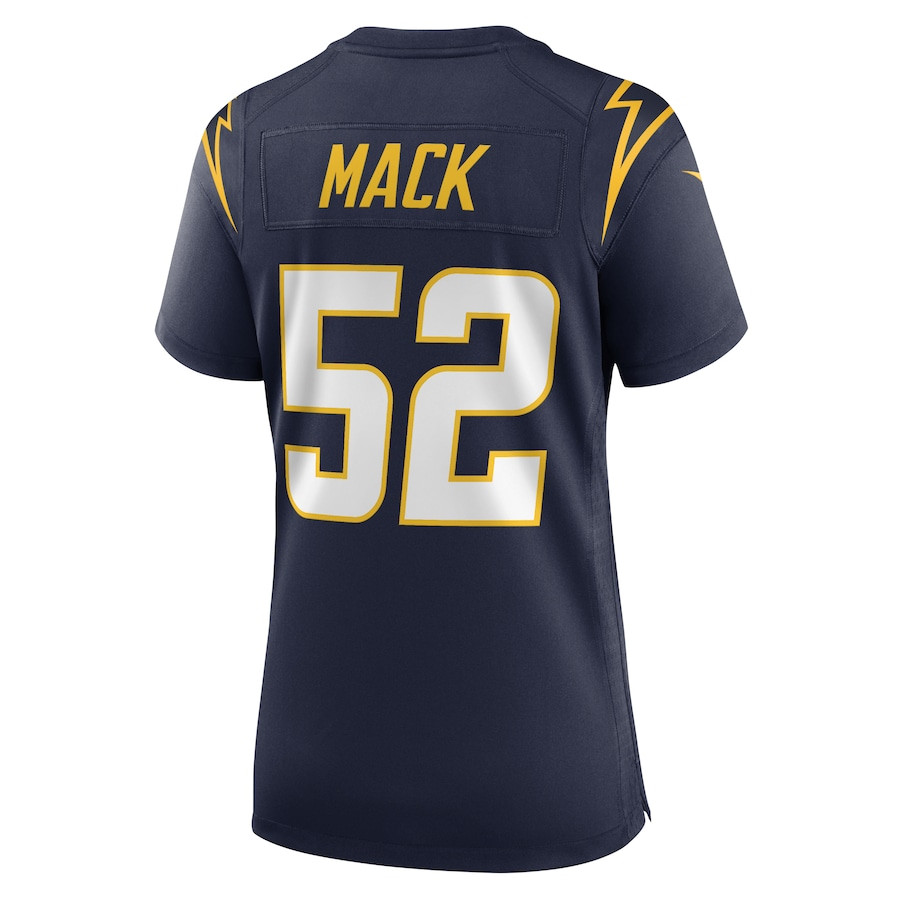 Khalil Mack 52 Los Angeles Chargers Women's Alternate Game Jersey - Navy