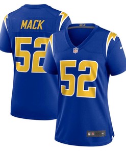 Khalil Mack 52 Los Angeles Chargers Women's Alternate Game Jersey - Royal