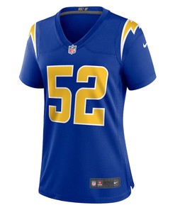Khalil Mack 52 Los Angeles Chargers Women's Alternate Game Jersey - Royal