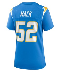 Khalil Mack 52 Los Angeles Chargers Women's Game Jersey - Powder Blue