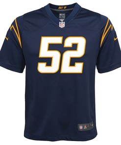 Khalil Mack 52 Los Angeles Chargers Youth Alternate Game Jersey - Navy