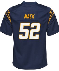 Khalil Mack 52 Los Angeles Chargers Youth Alternate Game Jersey - Navy