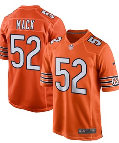 Khalil Mack Chicago Bears Game Jersey - Orange Nfl