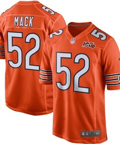 Khalil Mack Chicago Bears Nike 100th Season Game Jersey - Orange