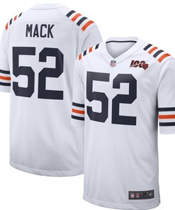 Khalil Mack Chicago Bears Nike 2019 100th Season Alternate Classic Player Game Jersey - White