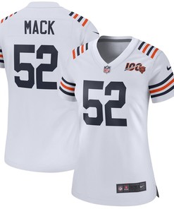 Khalil Mack Chicago Bears Nike Womens 2019 100th Season Alternate Classic Game Jersey - White