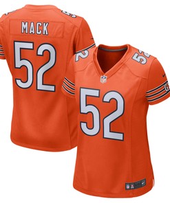 Khalil Mack Chicago Bears Womens Game Jersey - Orange Nfl
